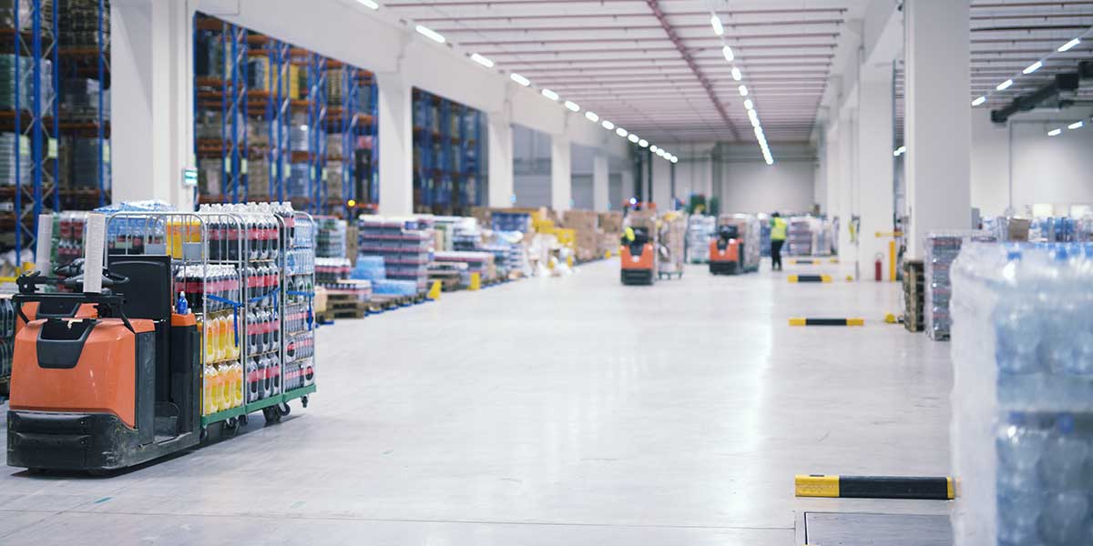 cleaning warehouse floors