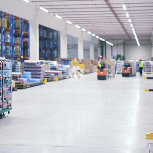 cleaning warehouse floors